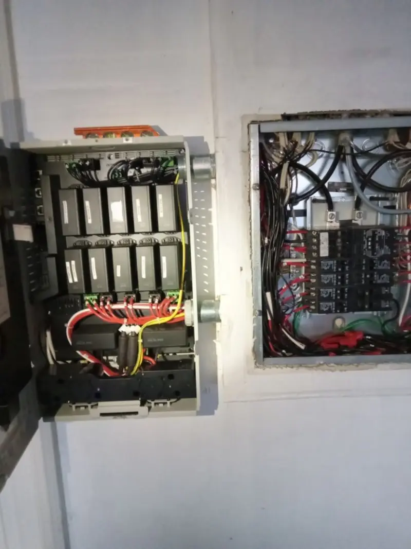 Electrical panel upgrade completed for Security Camera Wiring in Morgan
